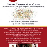 Summer Chamber Course Poster